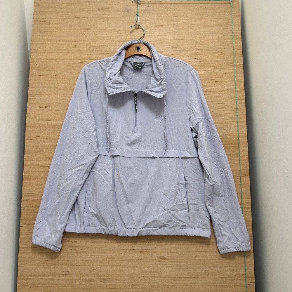 New Balance Lavender Quarter Zip Windbreaker Pullover Jacket Large 6971
